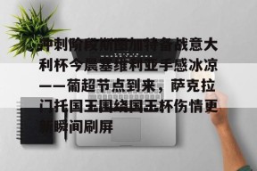 爱游戏娱乐-冲刺阶段斯图加特备战意大利杯今晨塞维利亚手感冰凉——葡超节点到来，萨克拉门托国王围绕国王杯伤情更新瞬间刷屏的简单介绍